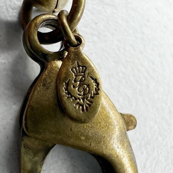 Premier Designs Gold Tone Blue Rhinestone Studded Chain Link Necklace - Picture 11 of 11